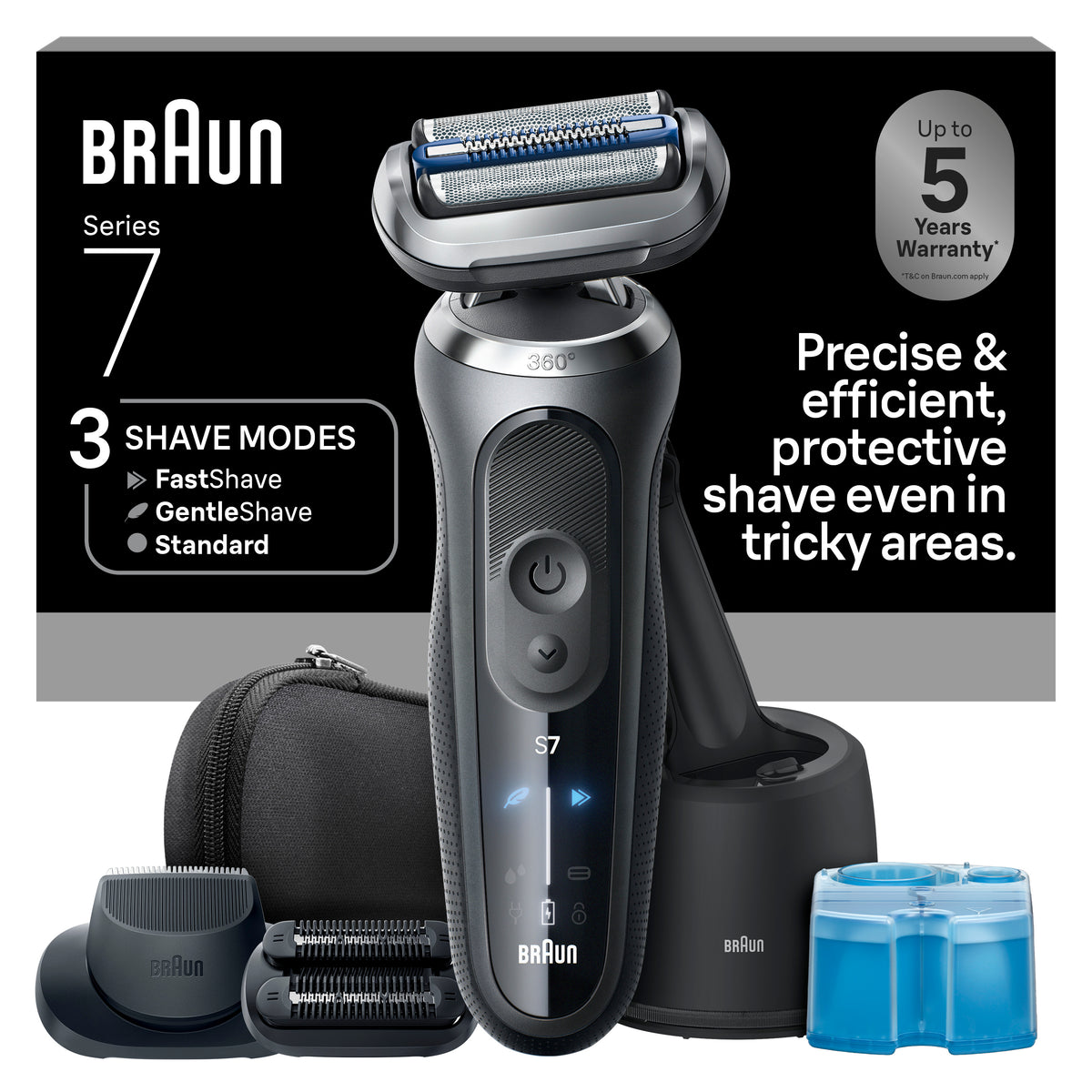 Series 7 7185cc Electric Shaver for Men with SmartCare Center