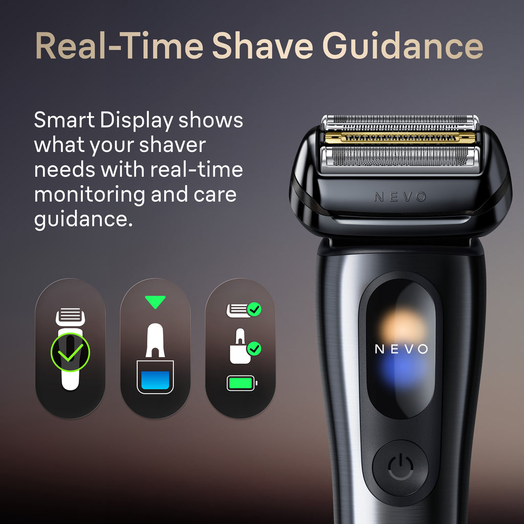 Braun NEVO 11000c Premium Men's Electric Shaver in Silver
