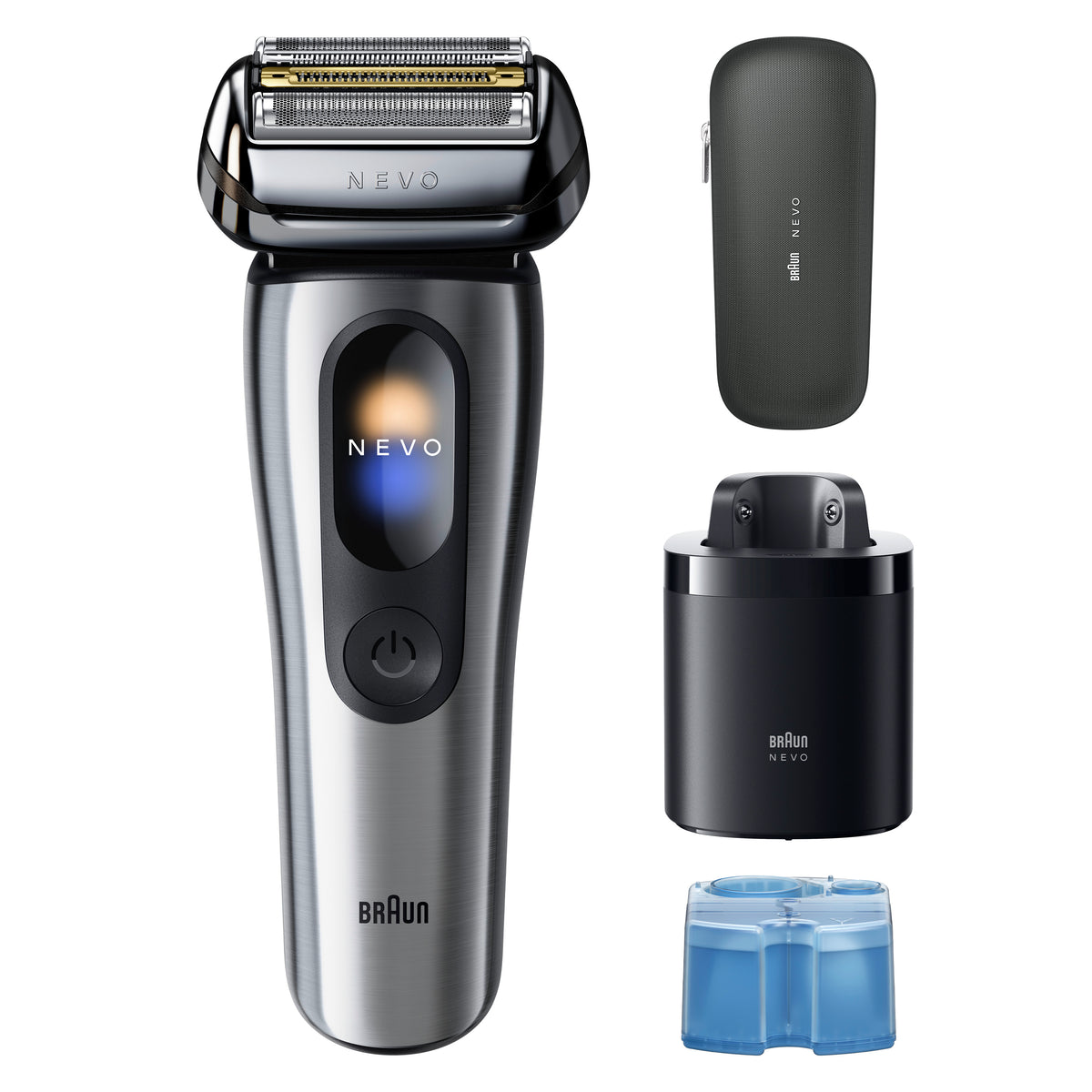 Braun NEVO 11000c Premium Men's Electric Shaver in Silver