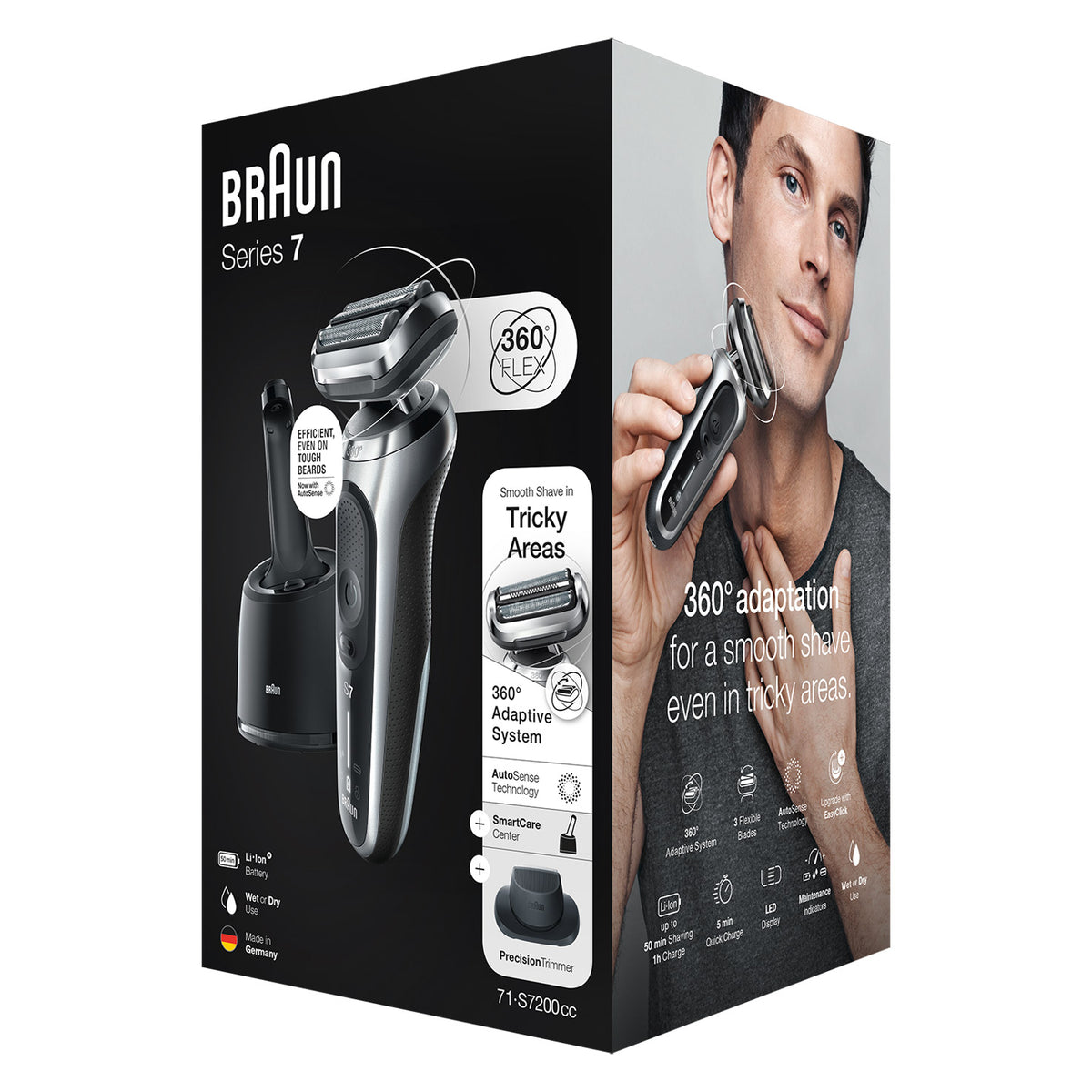 Series 7 7185cc Electric Shaver for Men with SmartCare Center